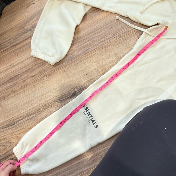 Essentials Fear of God Men's Casual Jogger Sweatpants Pants - Cream - Picture 5 of 6